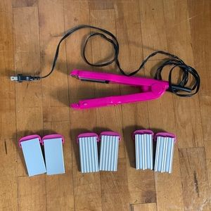 Conair-hair styler with 3 different hair style attachments